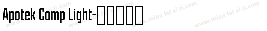 Apotek Comp Light字体转换